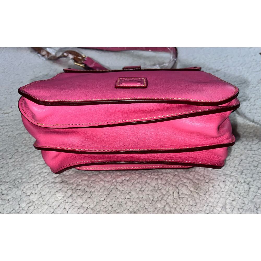 Dooney & Bourke Florentine Leather Binocular Bag baby pink crossbody purse - Picture 6 of 12